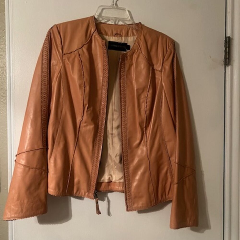 PashaVeneto  100% soft leather jacket. Sz large